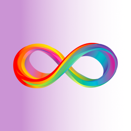 neurodiversity rainbow eternity symbol